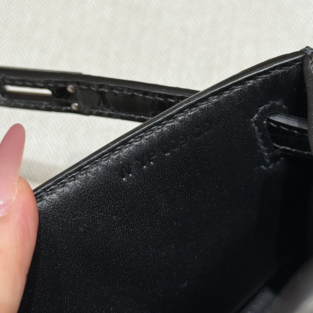 Hermes kelly mini1 89Noir (handmade to order)