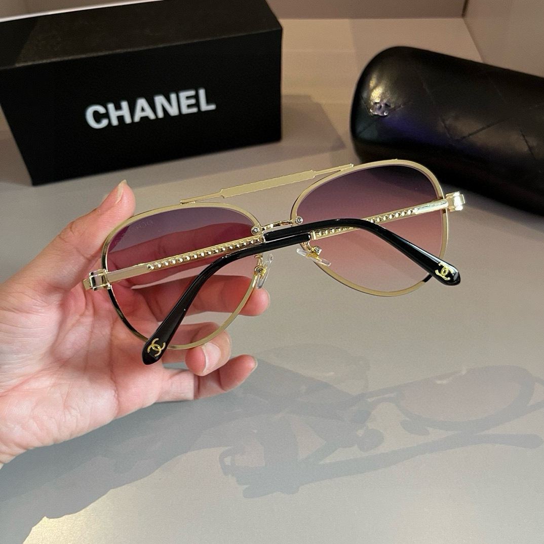 Chanel round frame sunglasses