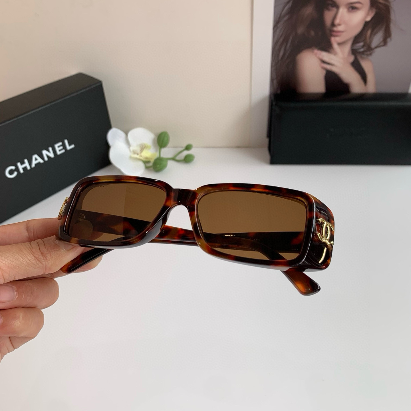 Chanel round frame sunglasses