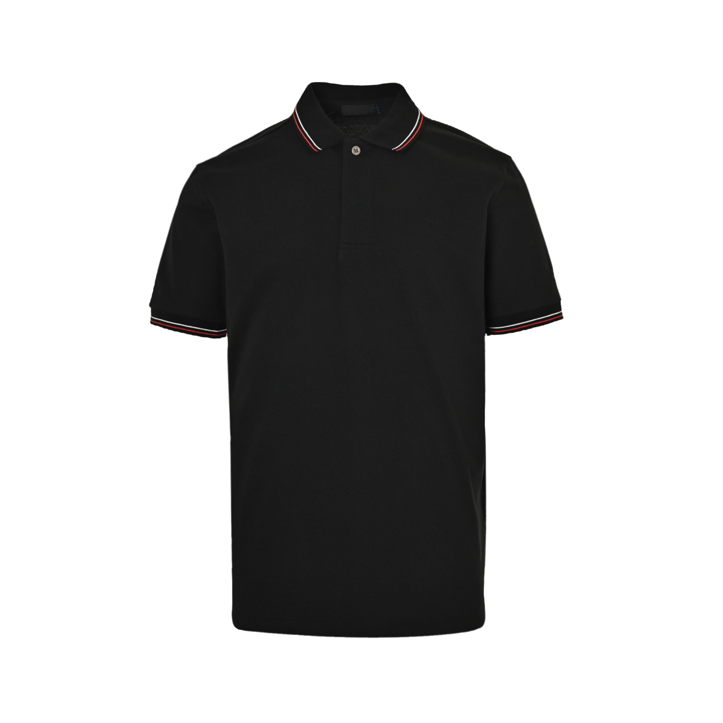 Prada 25ss small logo embroidered red label Polo short sleeve