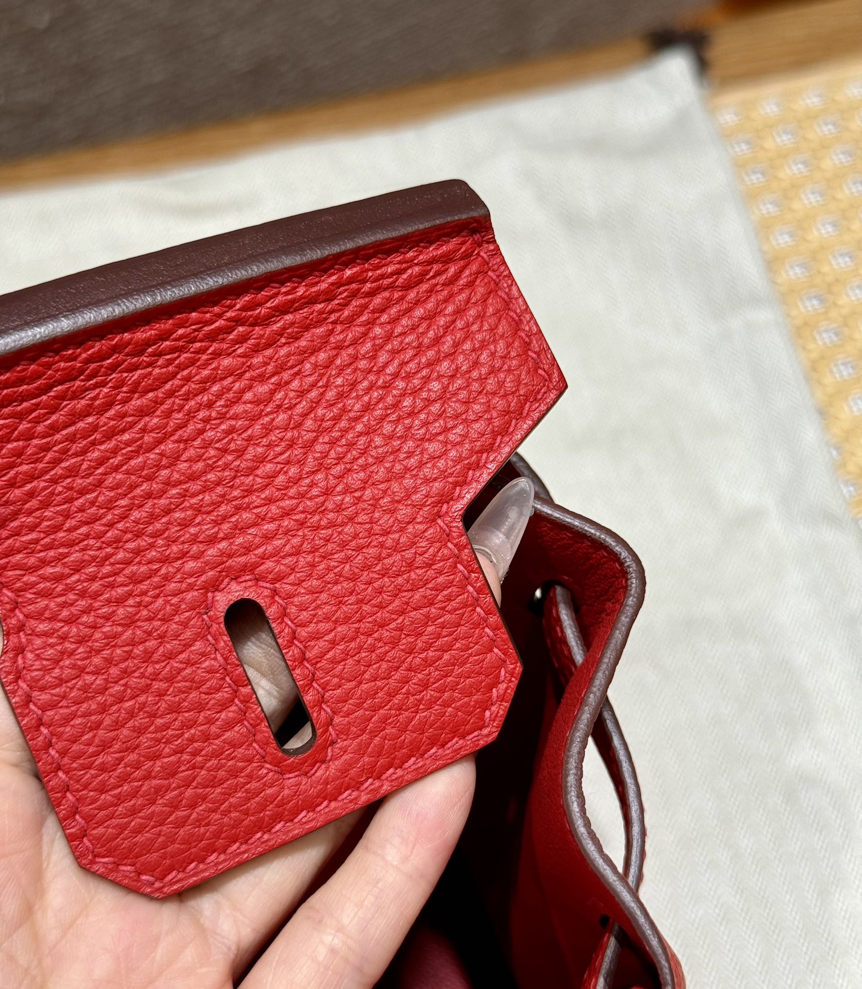 Hermès Birkin Q5Rouge casaque (handmade to order)