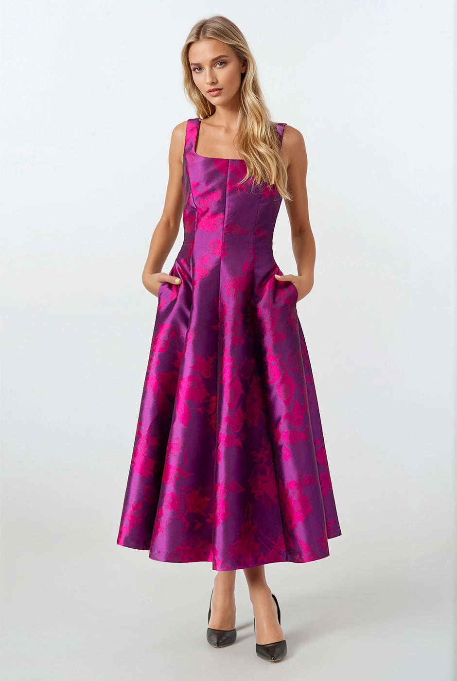 Vestido estampado linea A