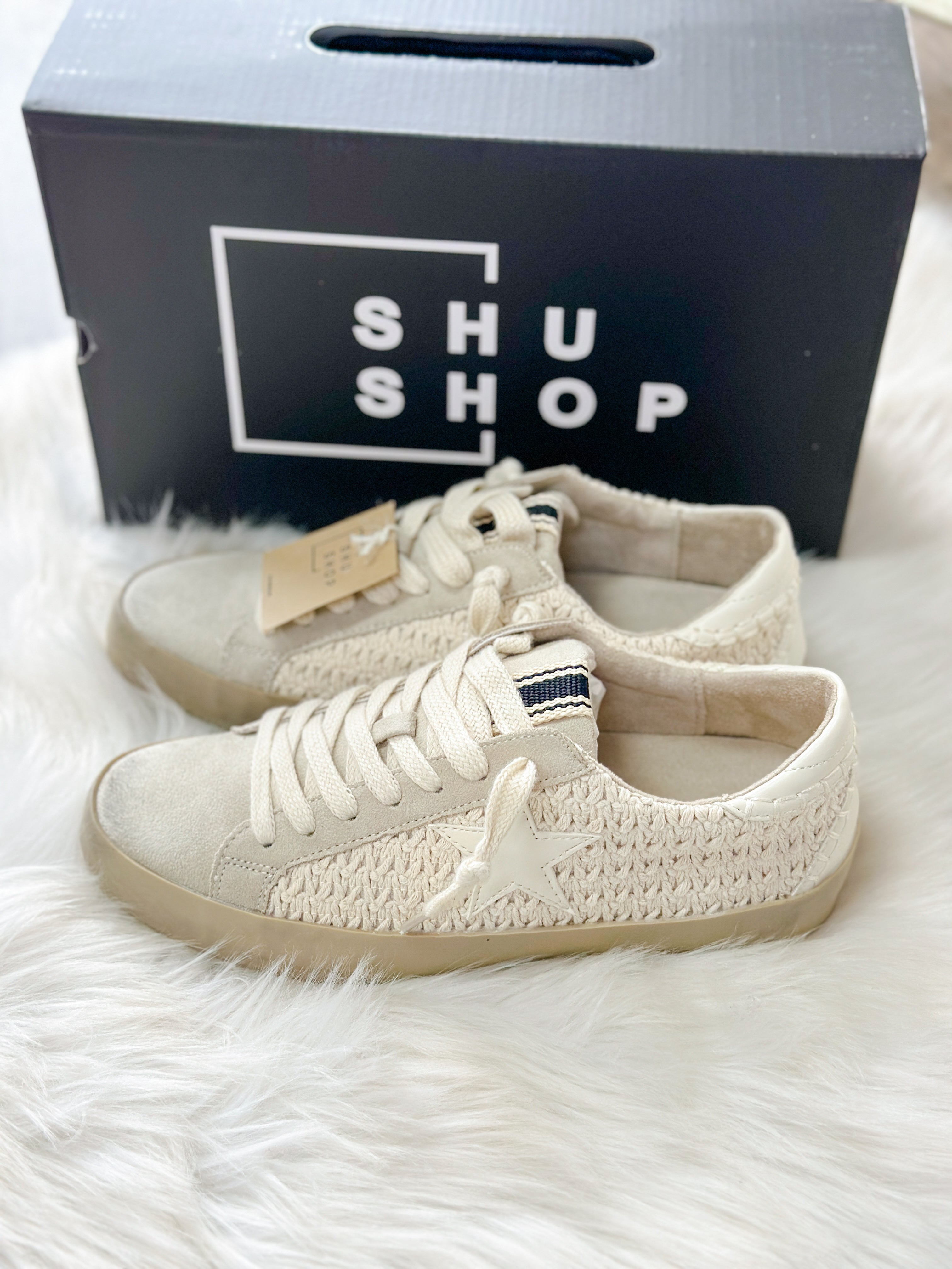 PATTI SHUSHOP SNEAKER-BONE WOVEN