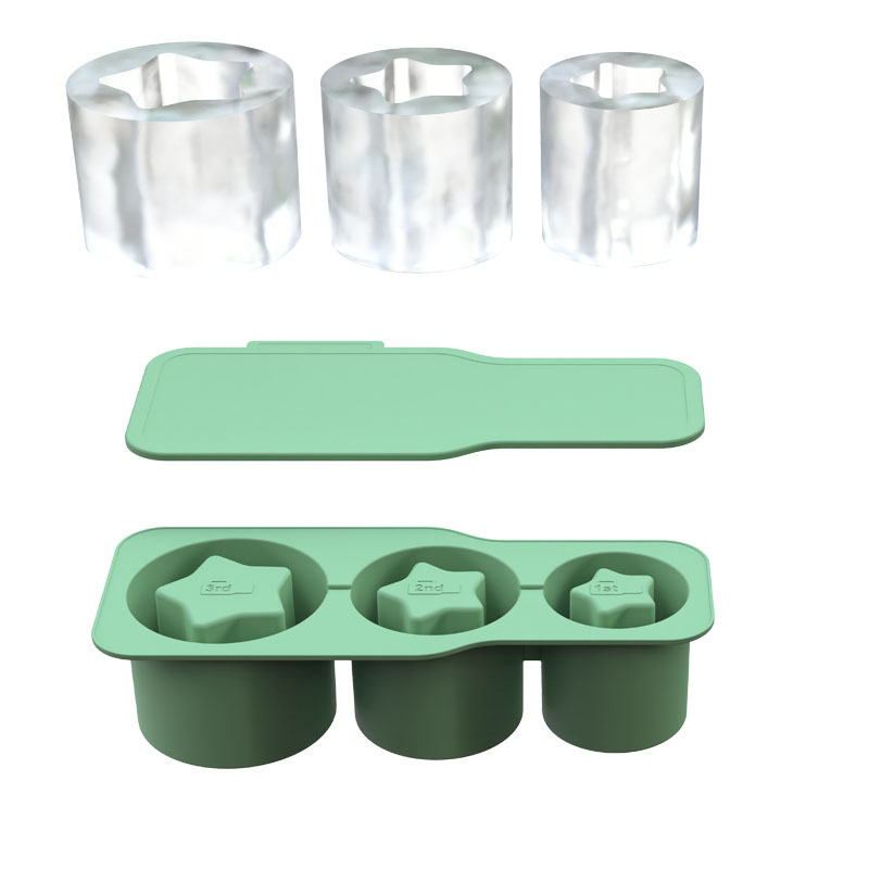 Large capacity ice lattice ice making mould 30/40oz ice bar cup star silicone ice lattice