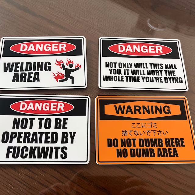 WARNING! Stickers | Remind us of these obvious things