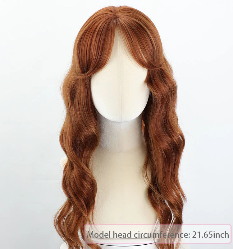Long Curly Wig With Auburn Glow