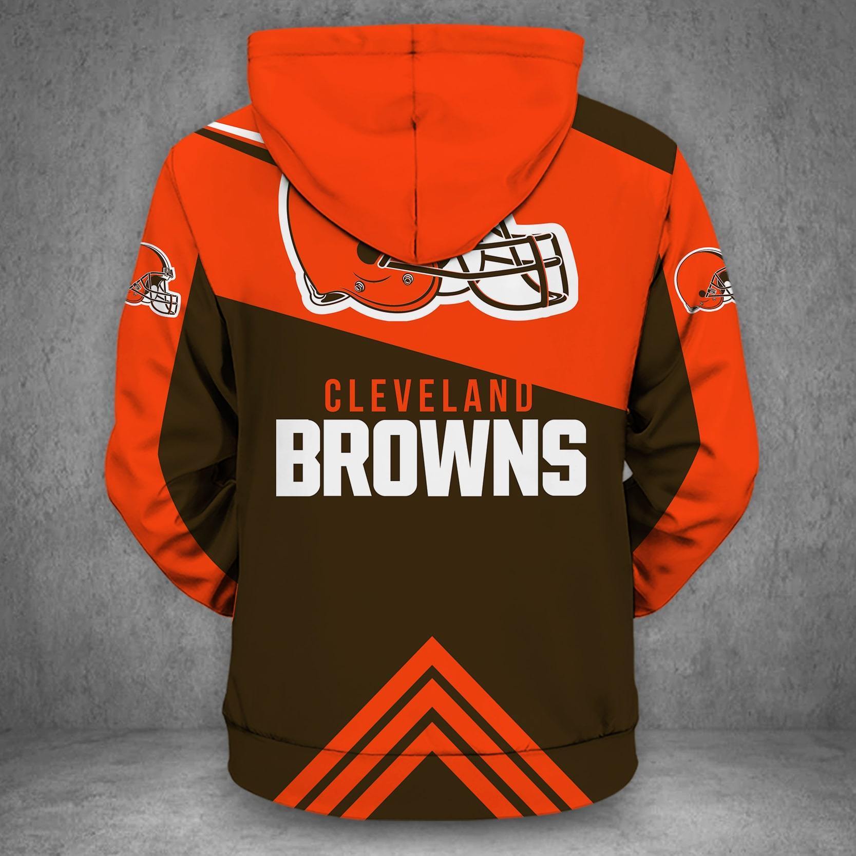CLEVELAND BROWNS LOVE HOODIE 3D VIP 82