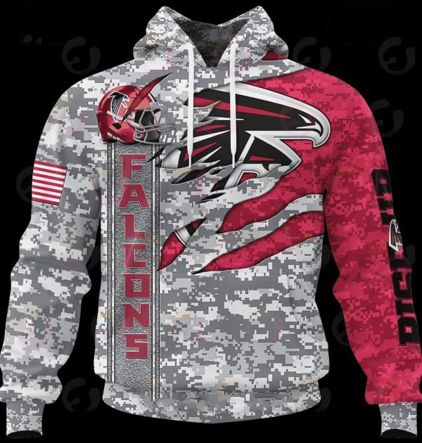 ATLANTA FALCONS 3D HOODIE CAMO US