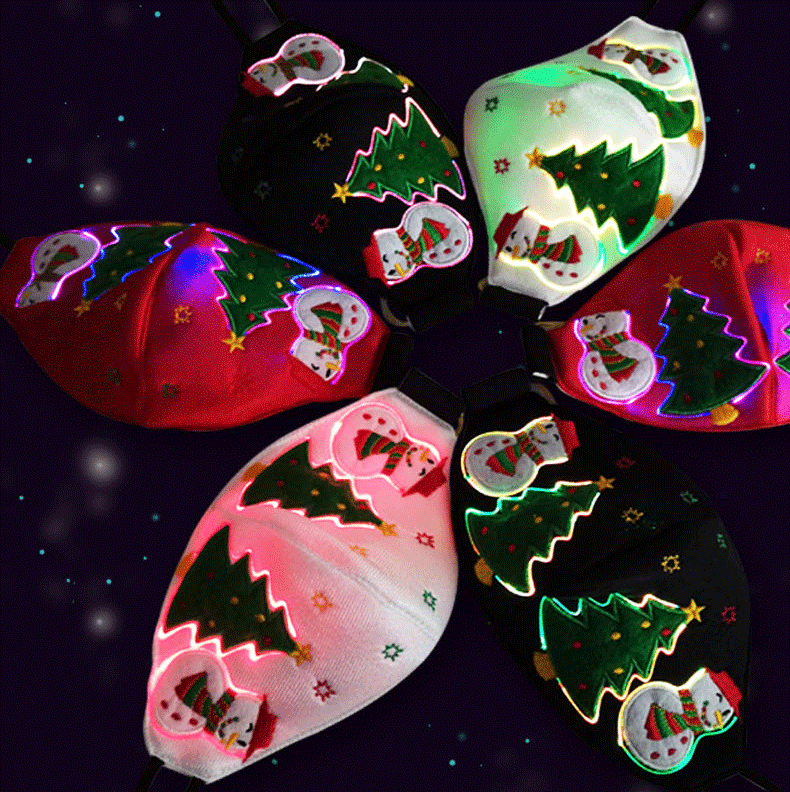 🎄2020 Christmas LED Light Up Luminous Mask🎄(Free 10 filter gaskets)