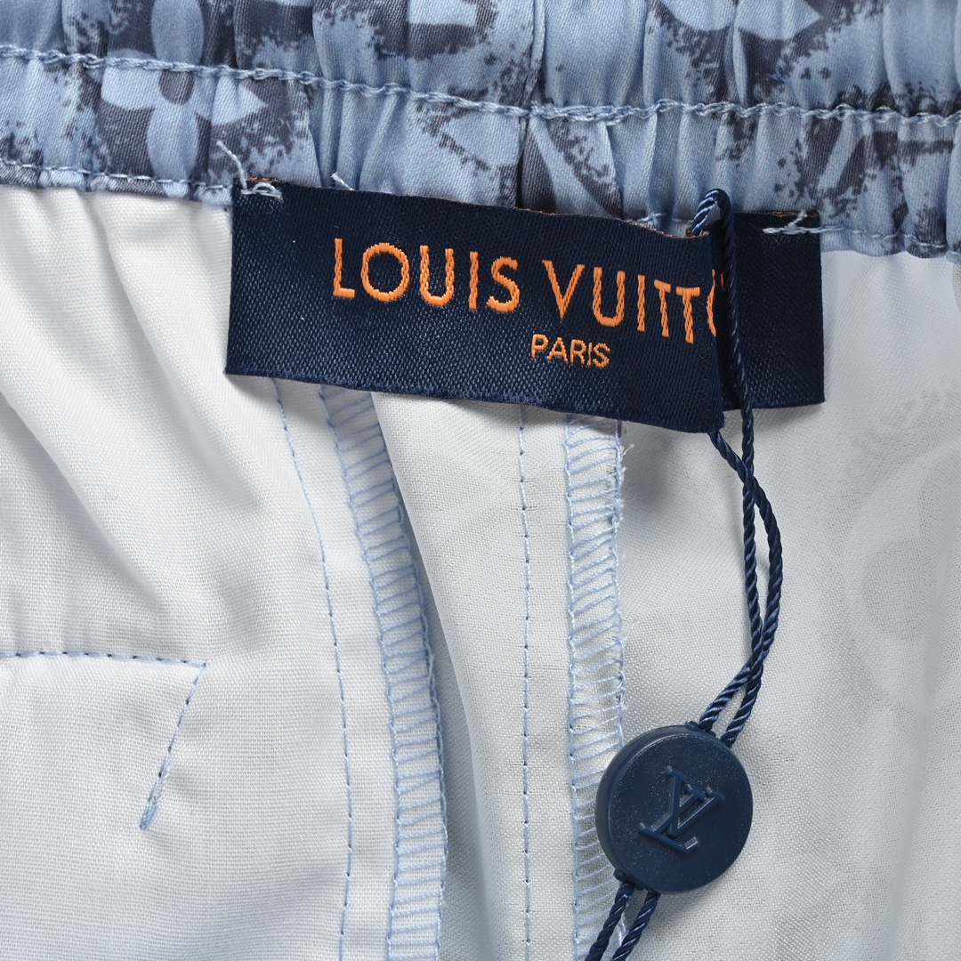 Louis Vuitton 24ss all over print monogram silk suit beach shorts