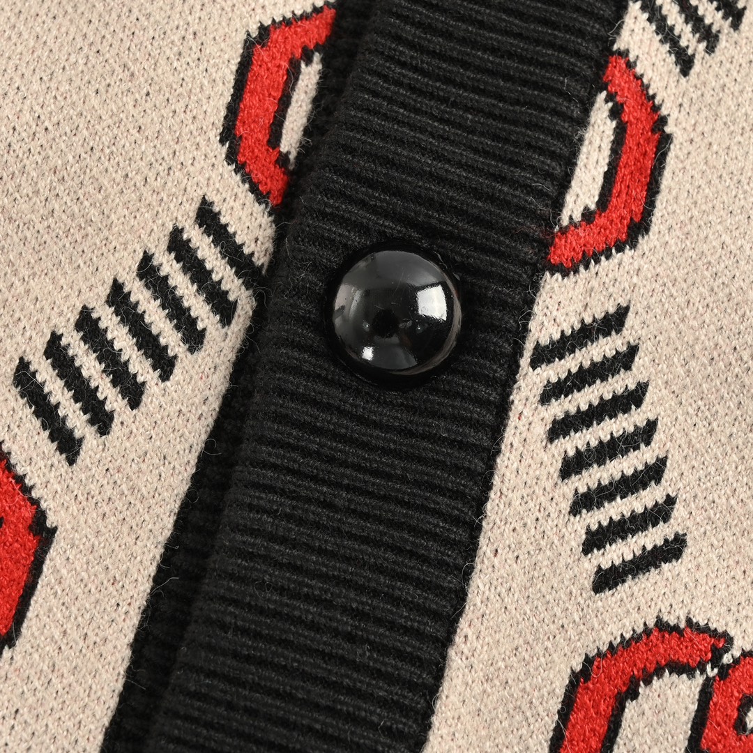 Gucci 24Fw all-over double G jacquard sweater cardigan