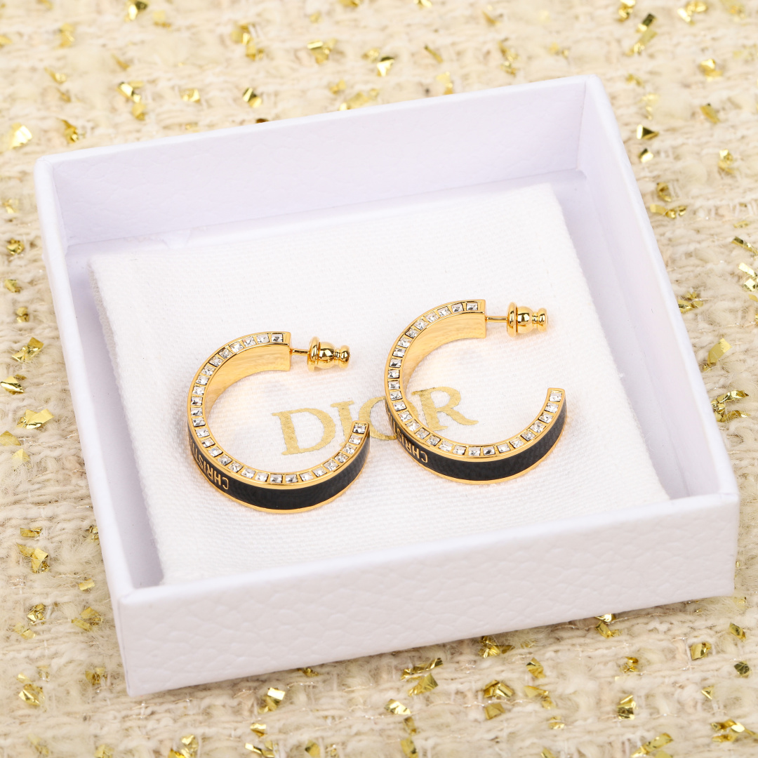 Dior diamond earrings