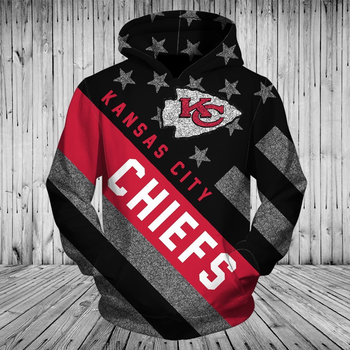 CHIEFS HOODIE 3D FLAG1