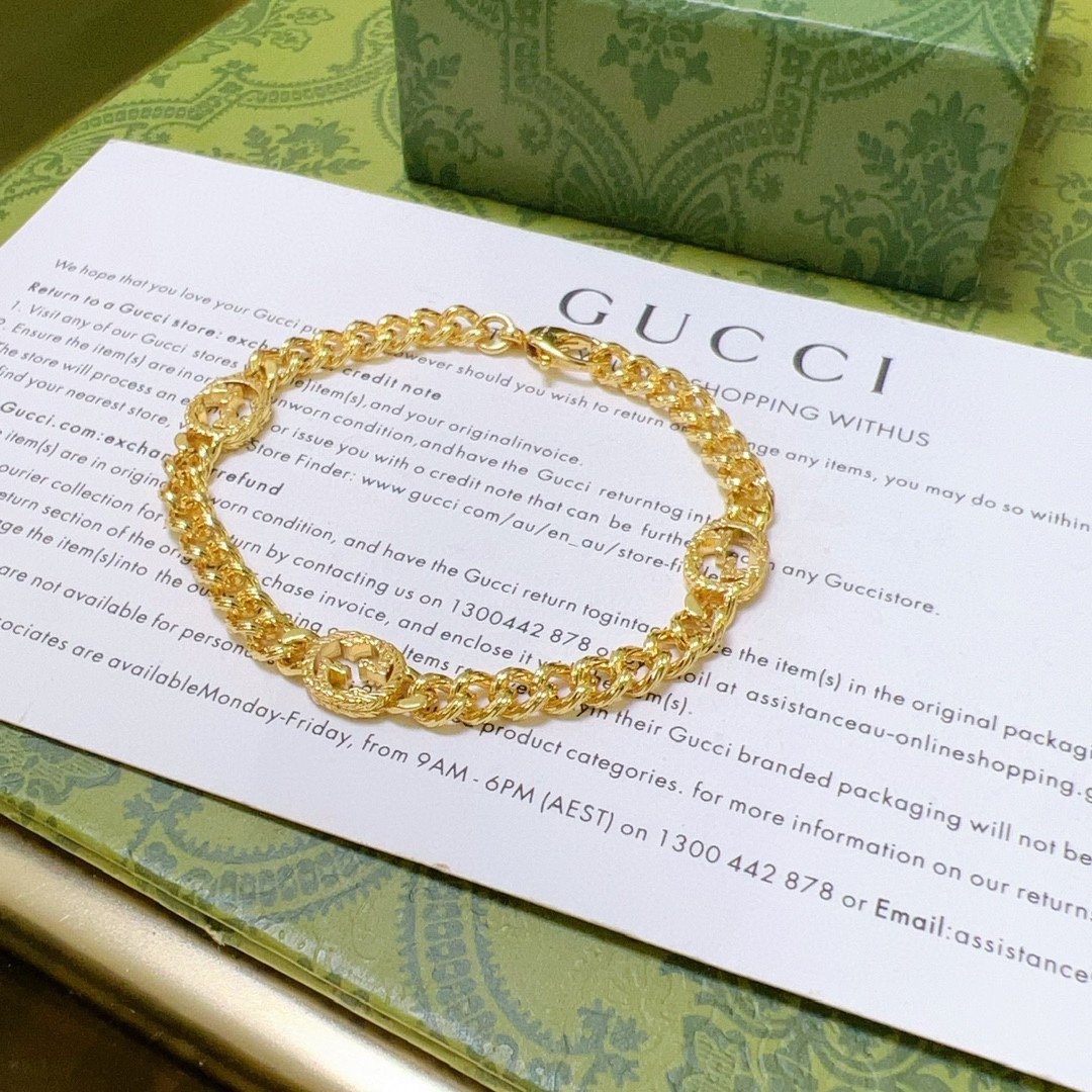 Gucci GG Flat Chain Bracelet