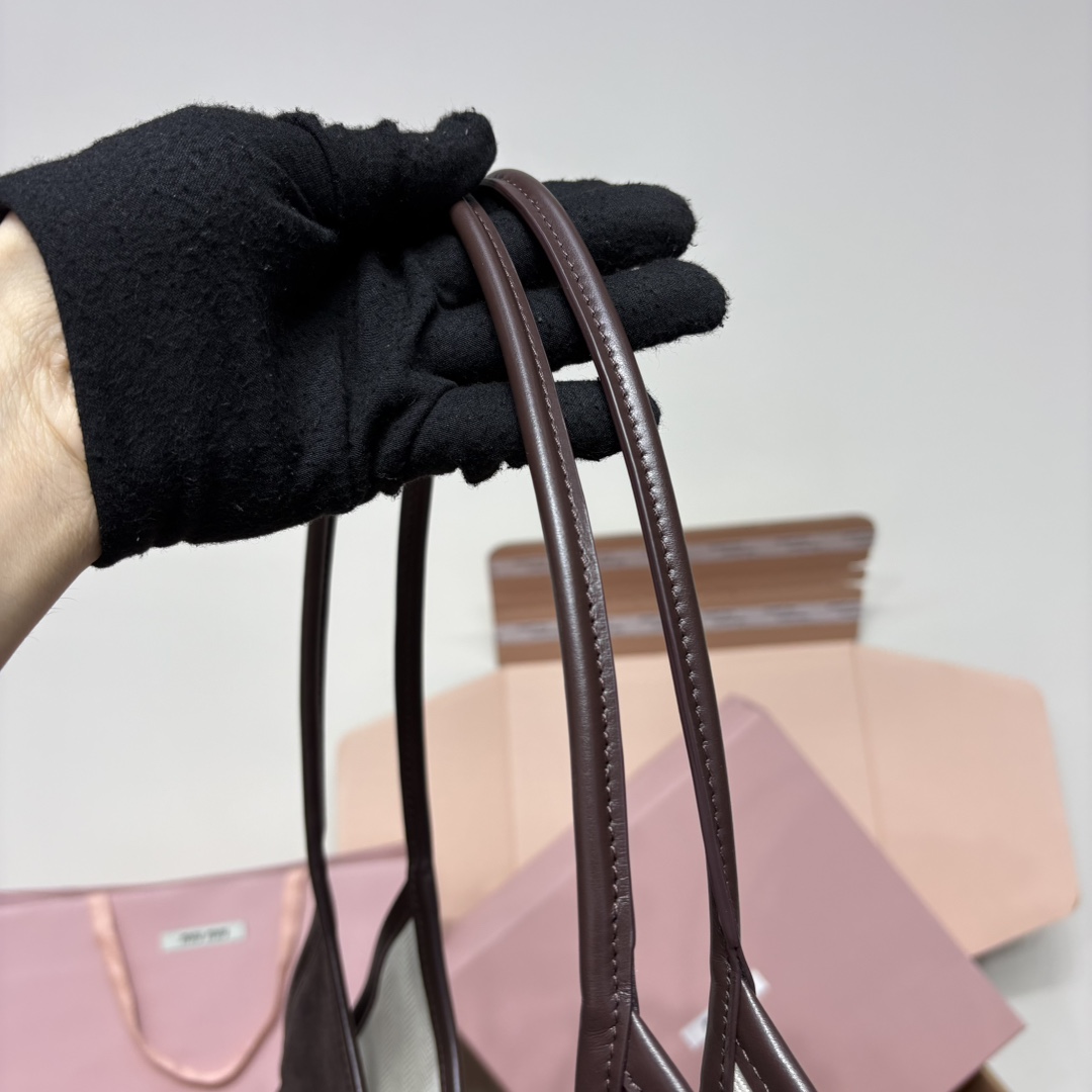 Miu Miu heather leather limited edition tote bag 5BG231