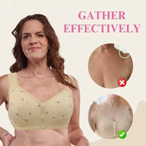 (🔥 50% OFF)Comfortable & Convenient Front Button Bra(2 PCS/Set)-BUY 2 GET 10% OFF