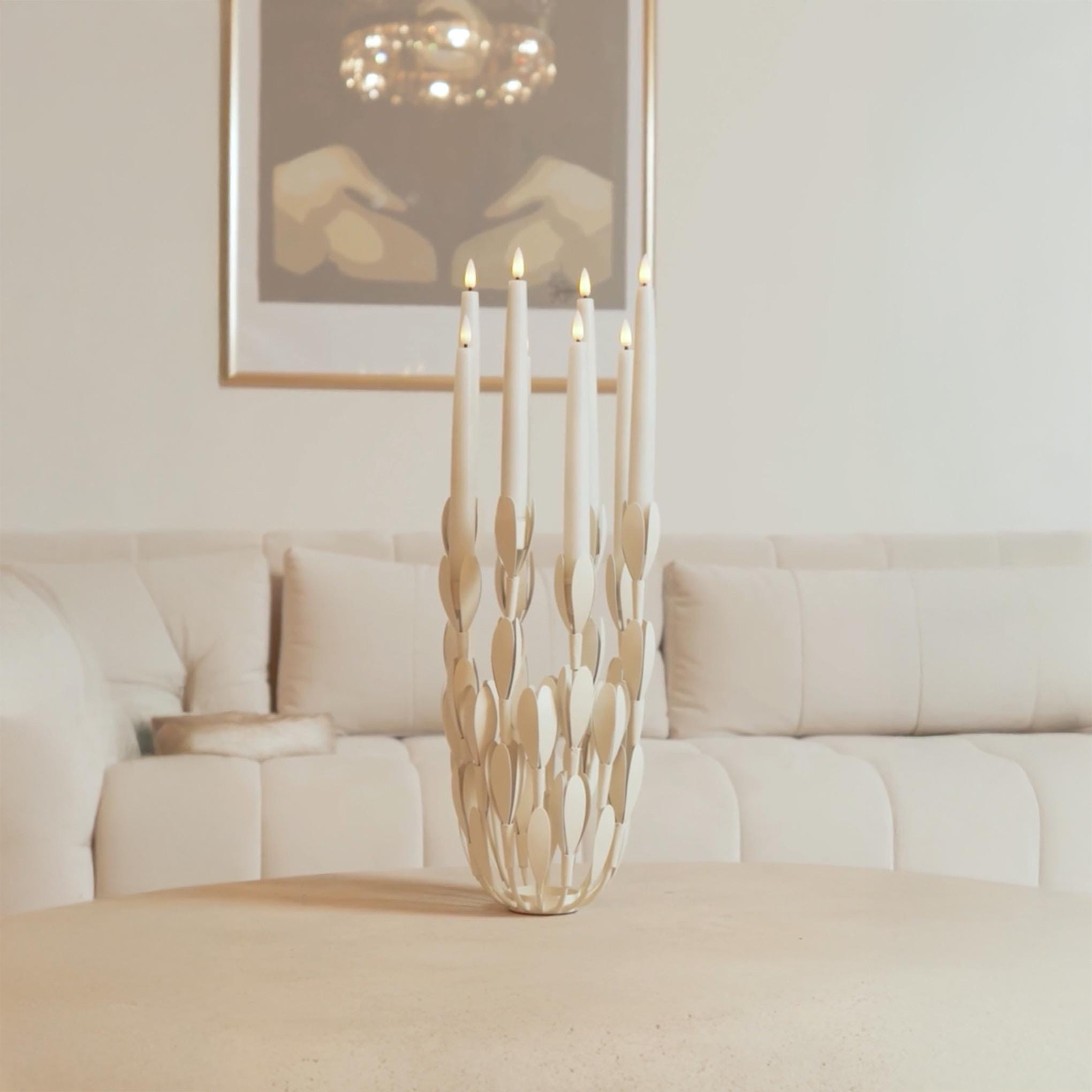 🔥ON SALE ALERT!🔥Ivory Tulip Metal Candle Holder Decoration