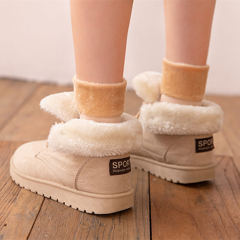 (🔥Last Day Promotion-SAVE 50% OFF) 3Pairs/Pack Thickening & Velvet Snow Socks Fleece Lining Thermal Socks --BUY 3 GET 15% OFF & FREE SHIPPING