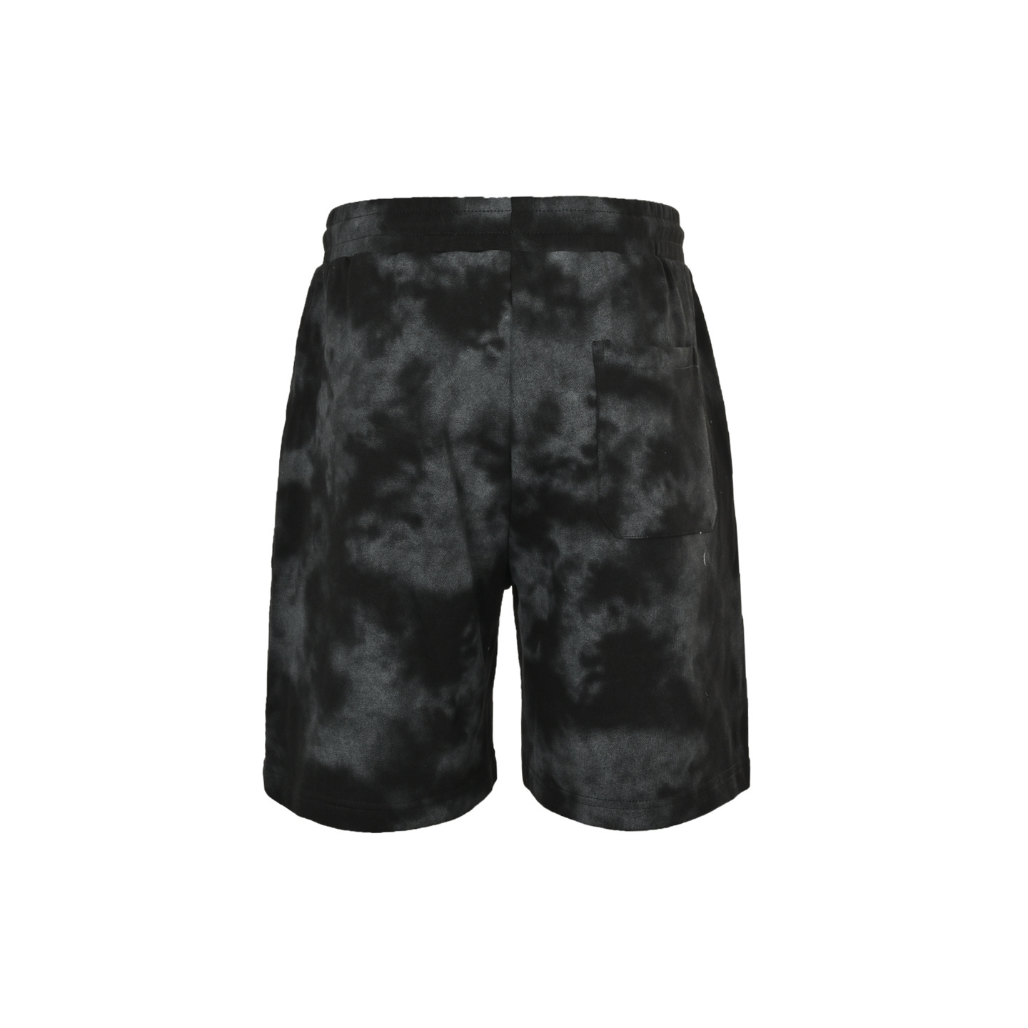 Louis Vuitton 25ss cloud and lettering embroidered tie-dye shorts