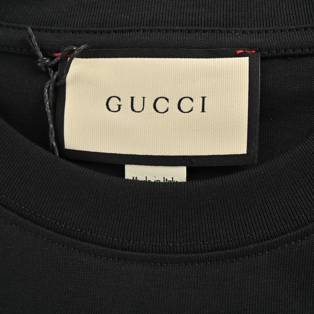 Gucci 24ss 1921 series printed logo short sleeves