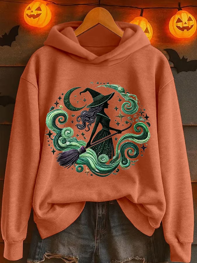 🔥Buy 3 Get 10% Off🔥Women's Halloween Print Hooded Sweatshirt