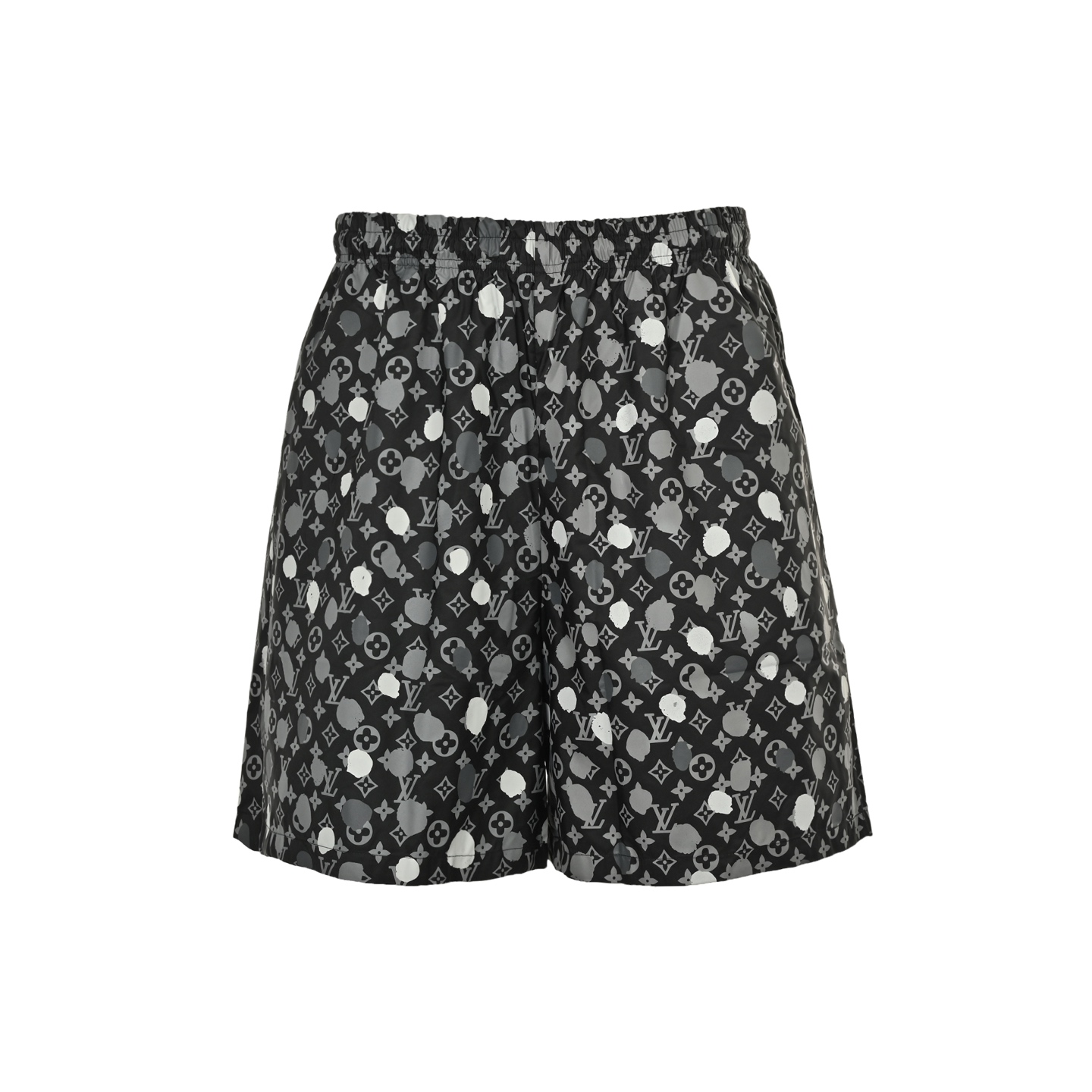 Louis Vuitton 25ss Yayoi Kusama all over print hand-painted polka dot woven shorts
