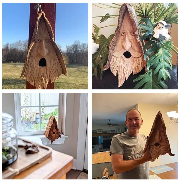 (🔥Last Day Promotion- SAVE 60% OFF)-Ancient Tree Elf Bird House-Buy 2 Free Shipping