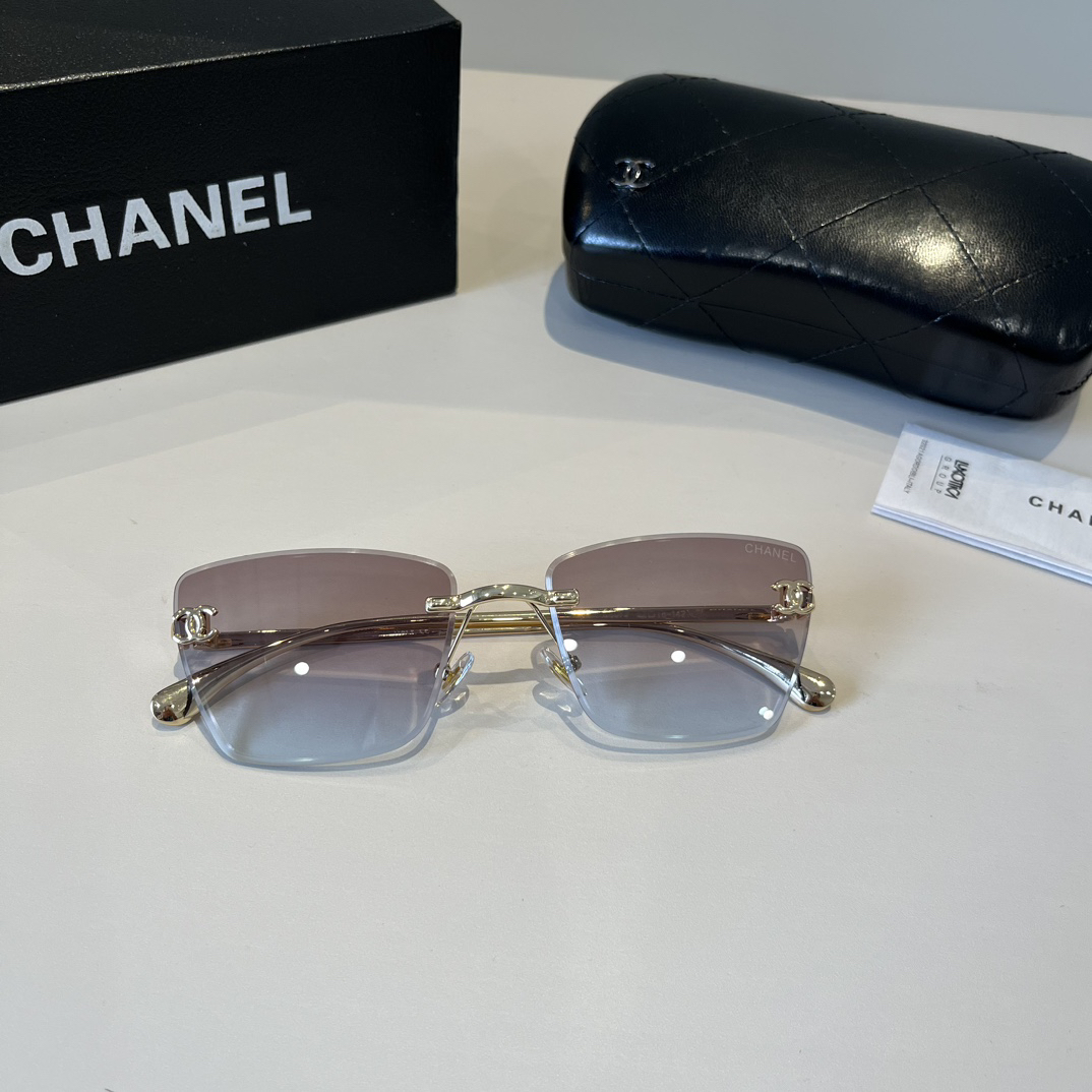 Chanel rimless sunglasses