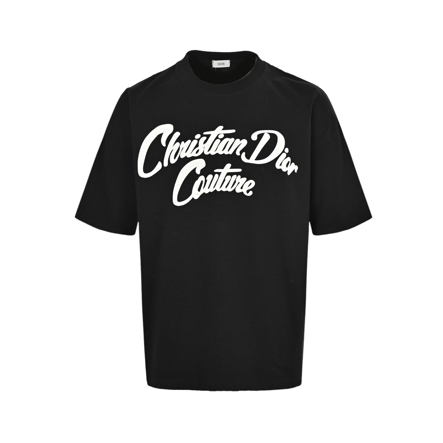 Dior 25ss foam letter print short sleeve