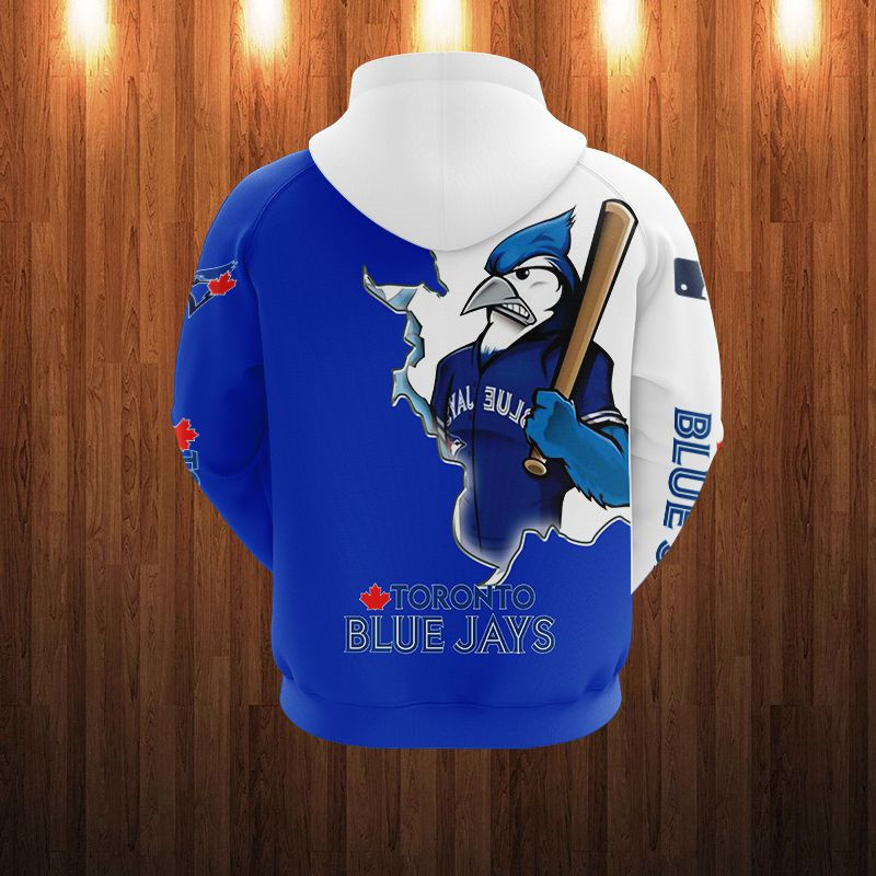 TORONTO BLUE JAYS HOODIES 3D MASCOT DESIGN