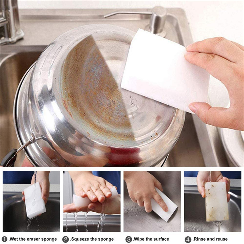 Summer Hot Sale🔥-Sponge Magic Sponge Eraser Sponge Office Window Household Cleaner Dishwashing Kitchen Bathroom Cleaning Sponge(33.3% OFF)