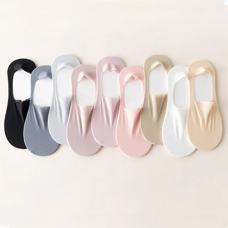 👍2024 New Arrival- 50% OFF💥Ultra Thin Ice Silk Cotton Bottom Mesh Socks (1 Sets 3 Pairs)