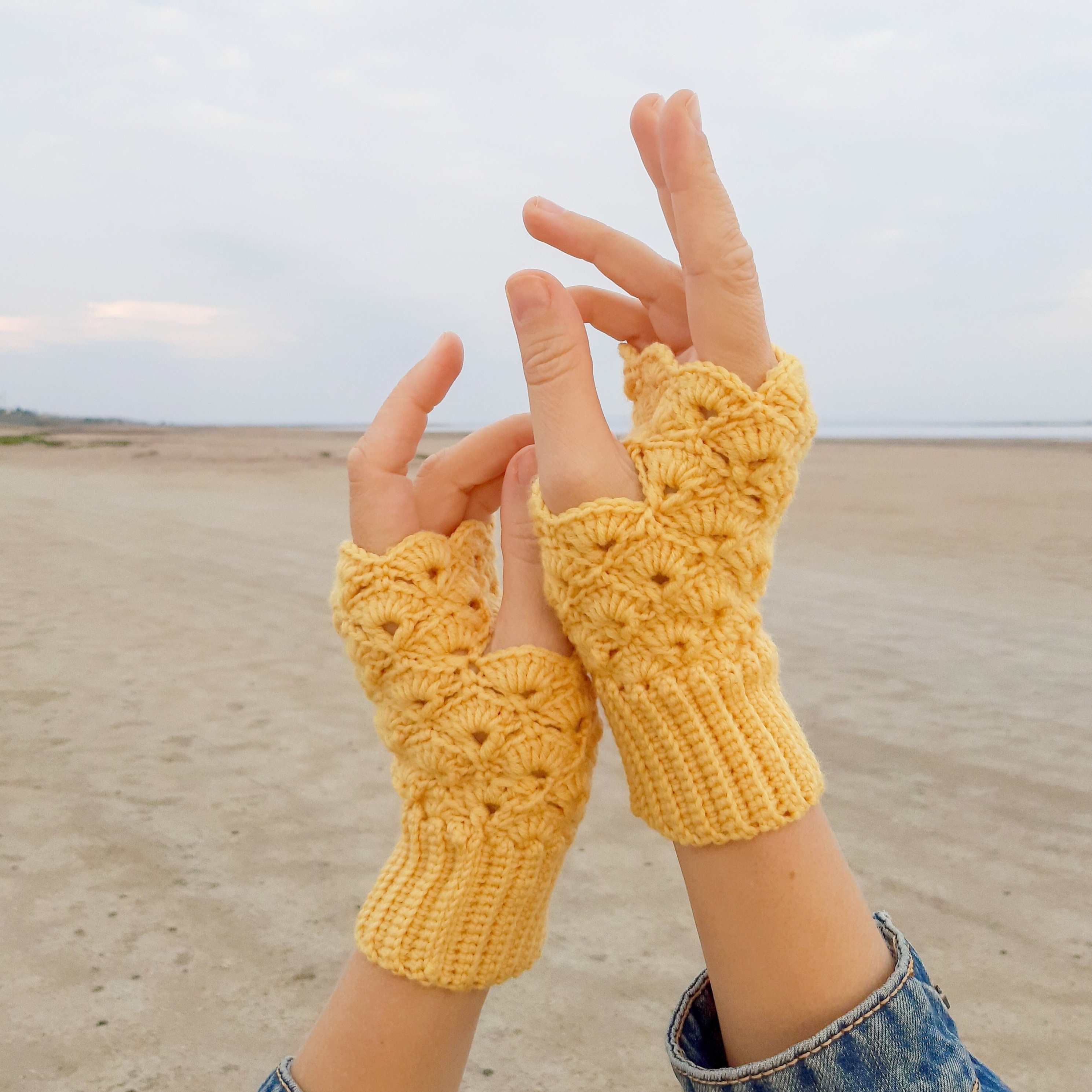 🎄CHRISTMAS ON SALE🔥Hand Knitted Premium Wool Cozy Fingerless Gloves