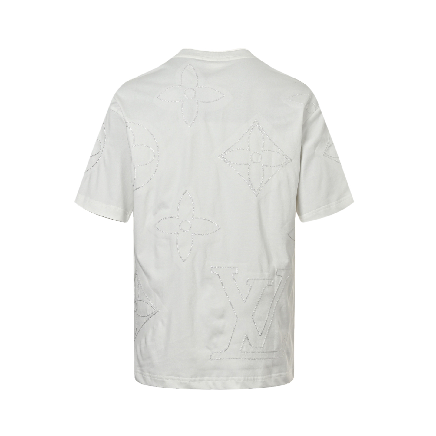 Louis Vuitton 25ss monogram embroidered short sleeve