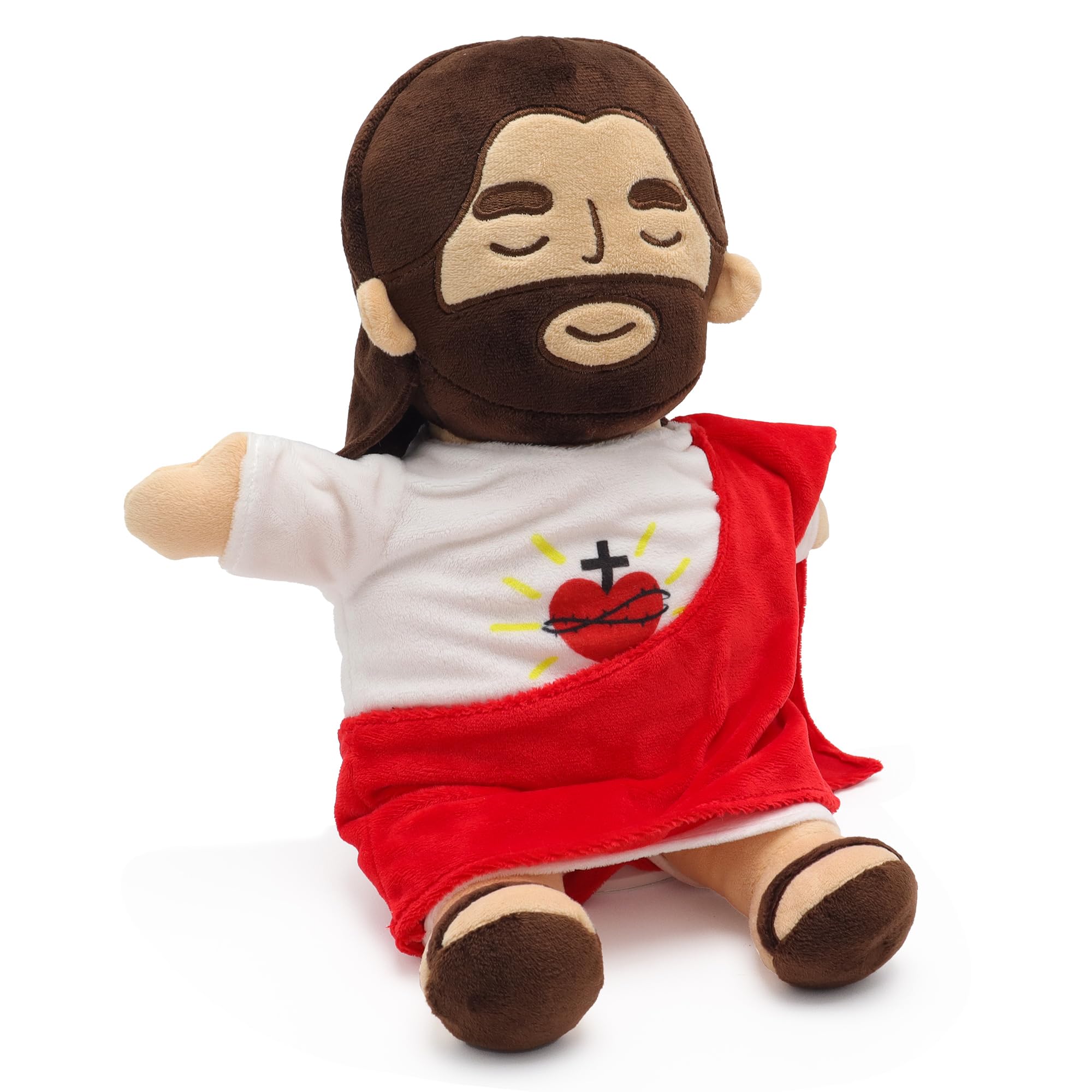 💖Heart of Jesus Toy Savior Doll  - 🤗Soothing Jesus Plush Toys with Light🕊️