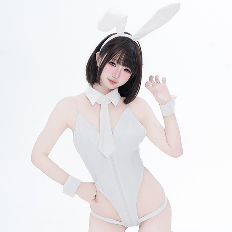 Cosplay Sexy Bunny Girl Backless Uniform Jumpsuit Lingerie