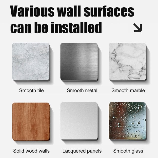 [Ready to use] Suction Cup Wall Mount Folding Clothes Drying Rack