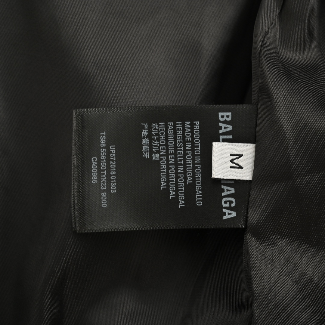 Balenciaga 24Fw tape print hooded trench coat