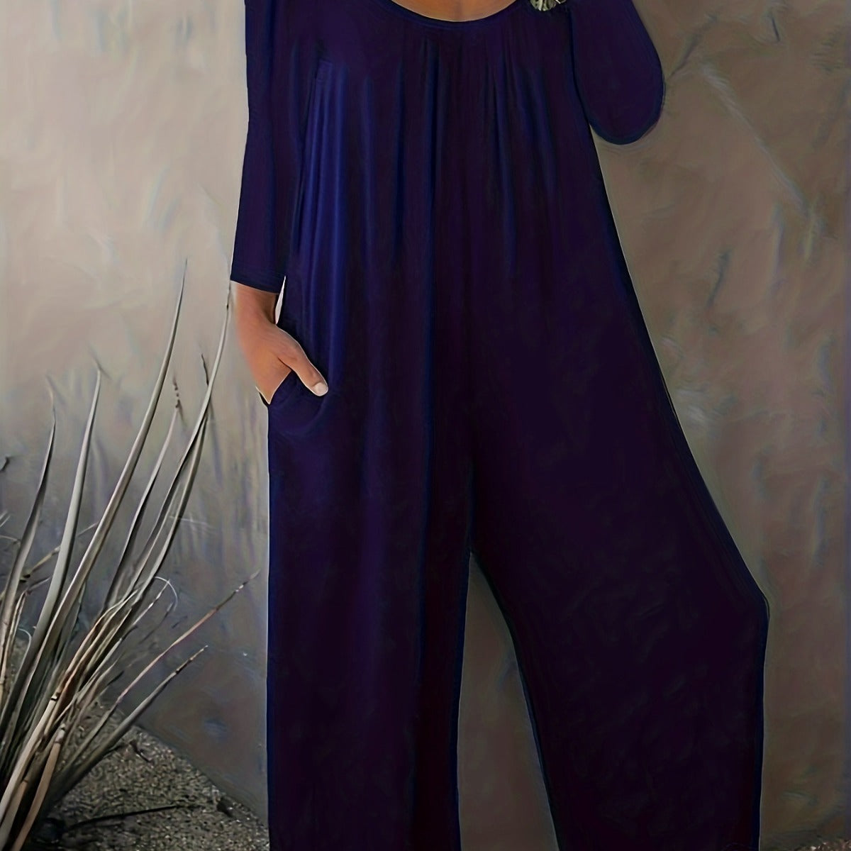 Loose Casual Long-Sleeved Jumpsuit for Women