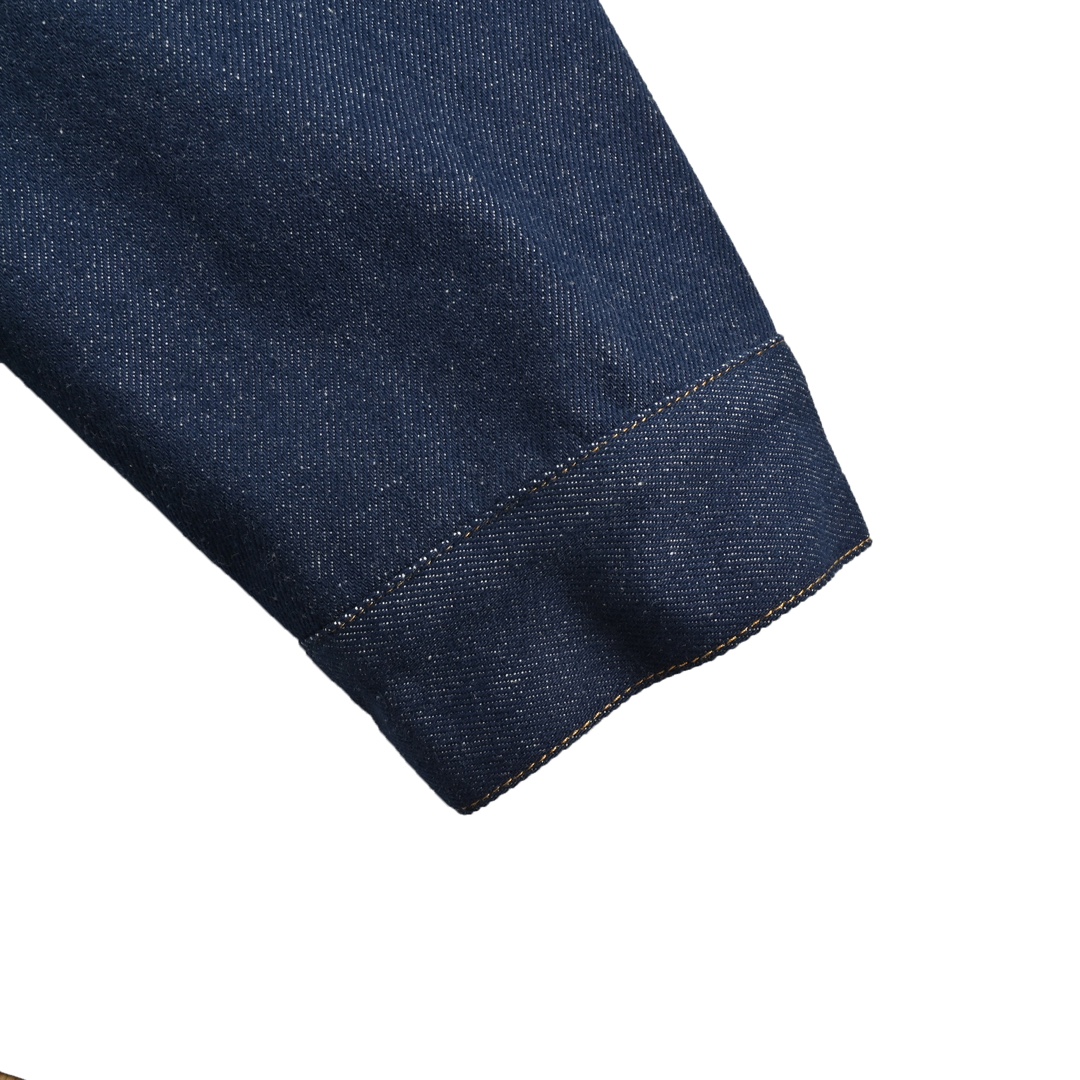 Gucci 24Fw embossed logo denim jacket