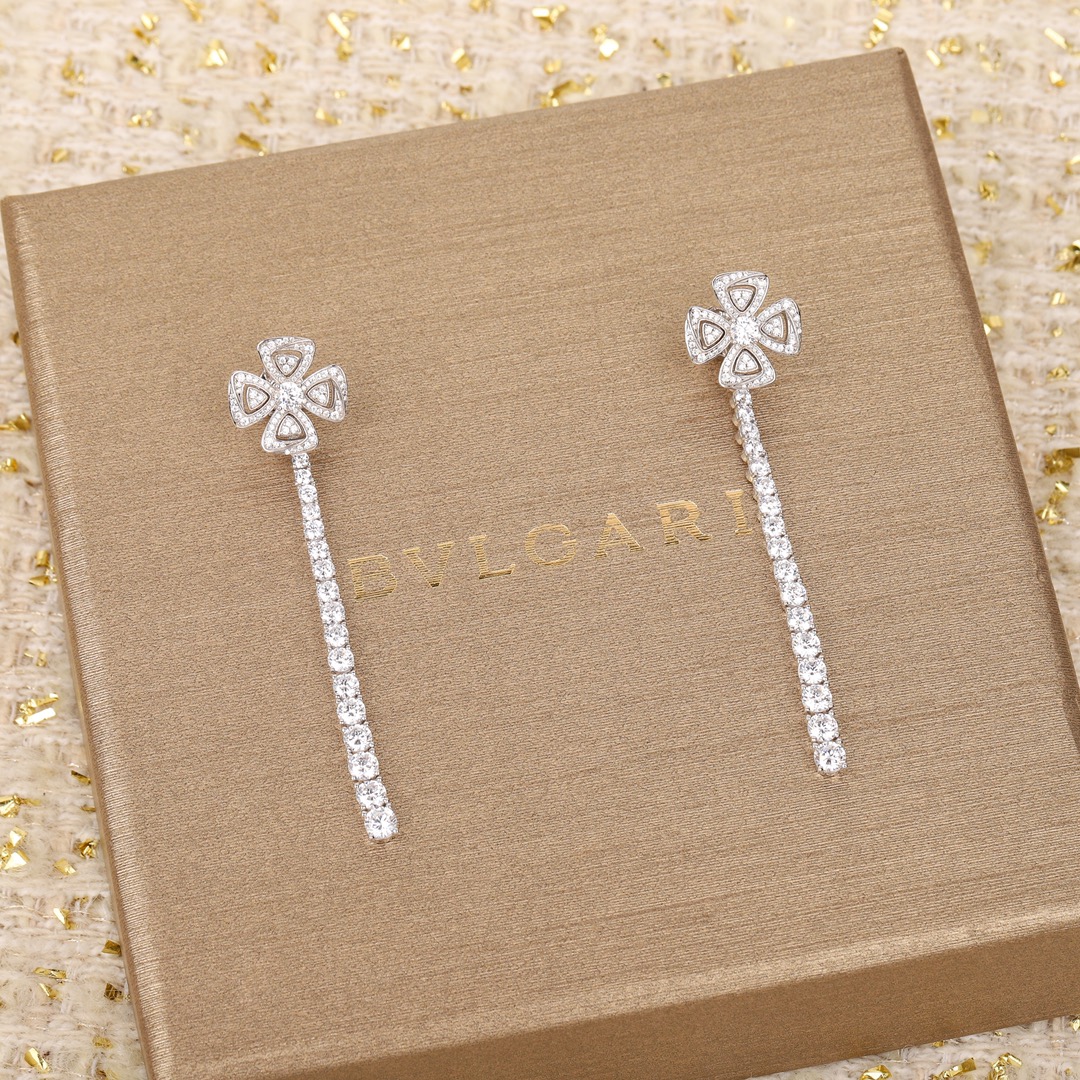 Bulgari diamond earrings