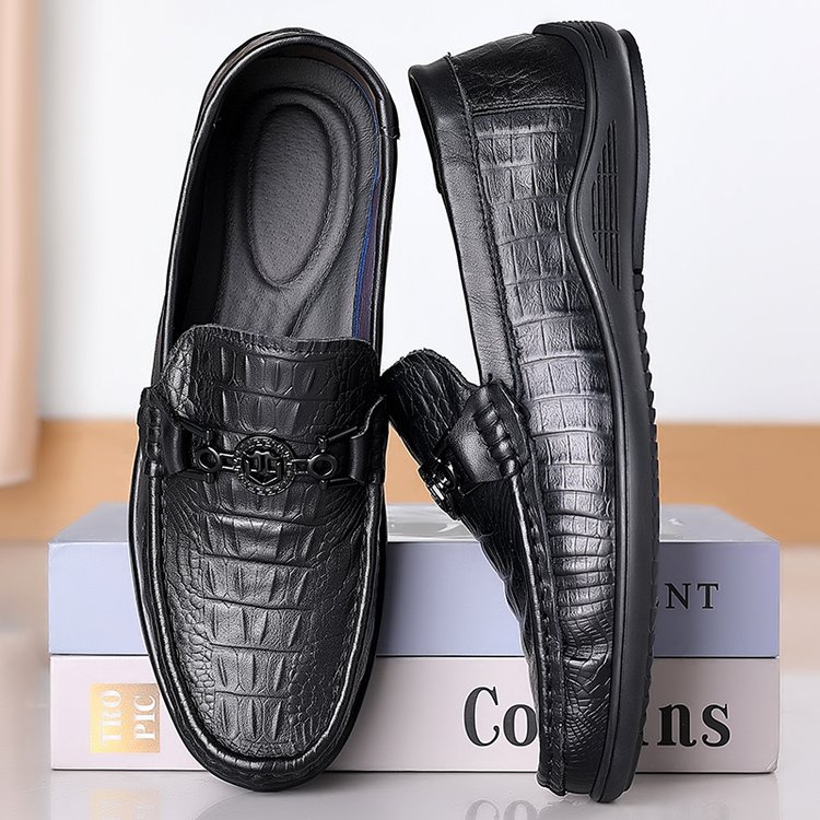 Men's Classic Crocodile Leather Shoes