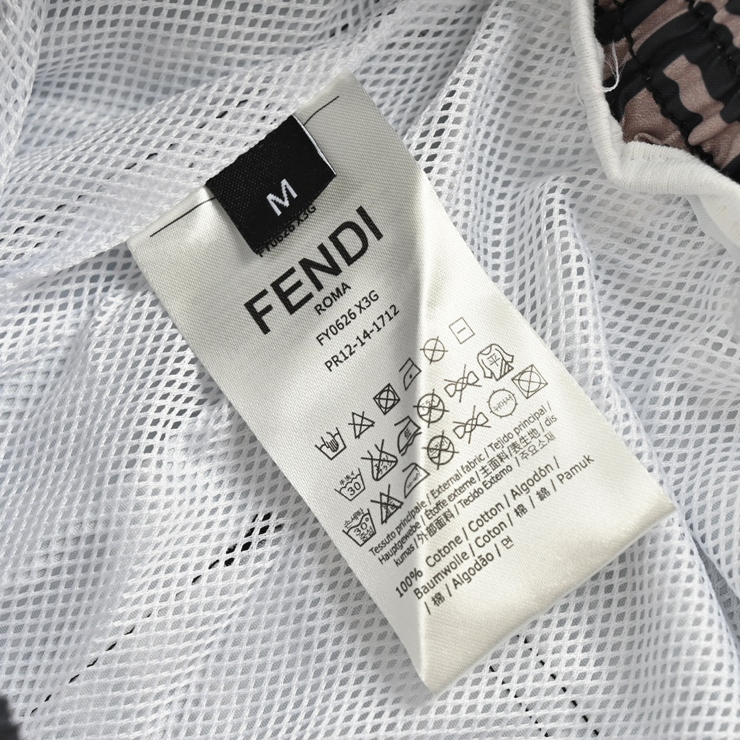 Fendi Classic FF Full Indonesian Dragon Shorts