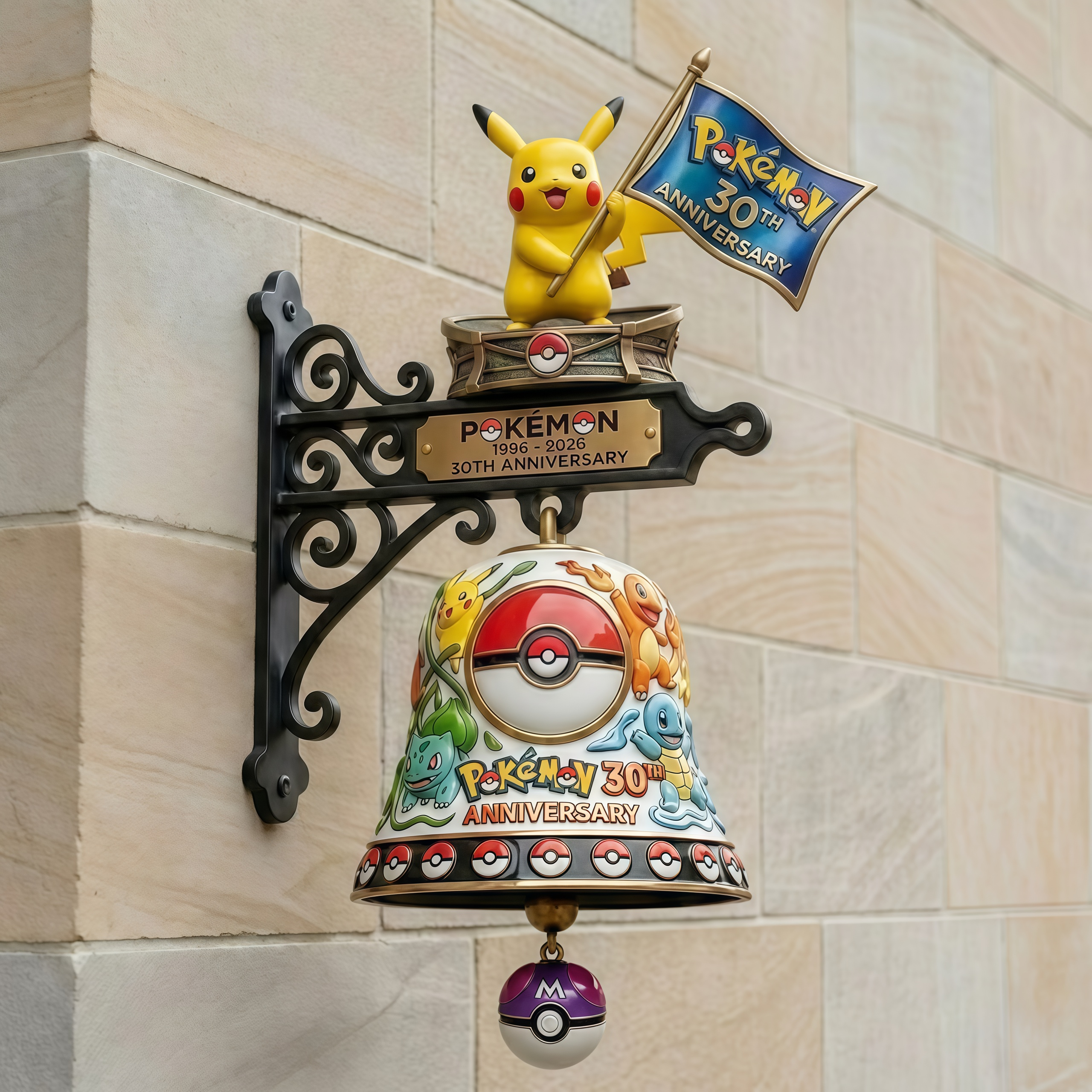 Pok&eacute;mon 30th Anniversary Commemorative Wall Bell