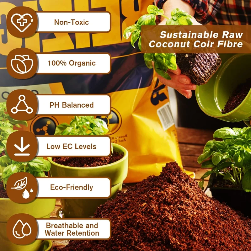 🔥Hot Sale Promotion 49% OFF - Organic Coconut Coir for Plants
