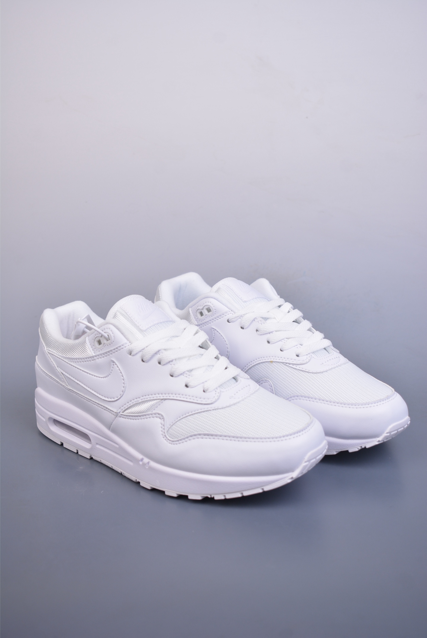 Nike Air Max 1 PRM Retro 'White' 87 Running Shoes Leather White 454746-107
