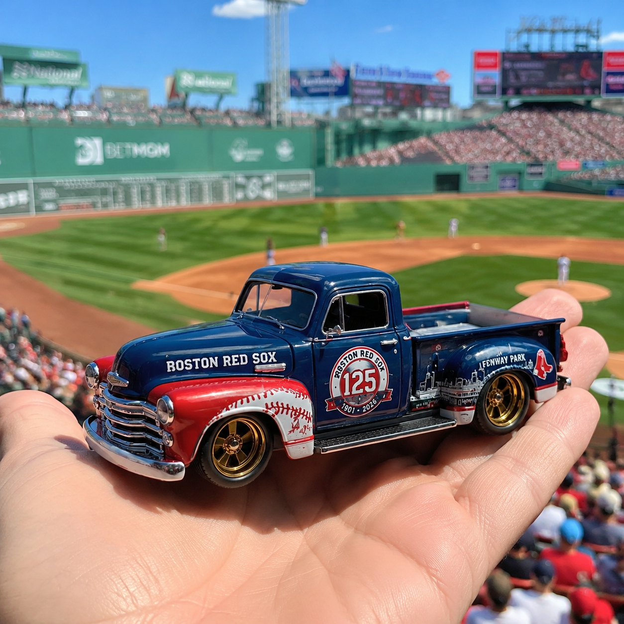 Hot Wheels Boston Red Sox 125th Anniversary Fenway Heritage Pickup