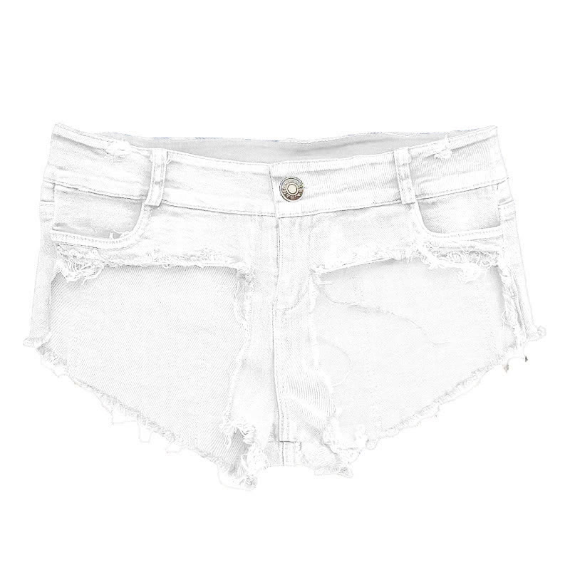 Sexy Pure Color Denim Shorts Lingerie