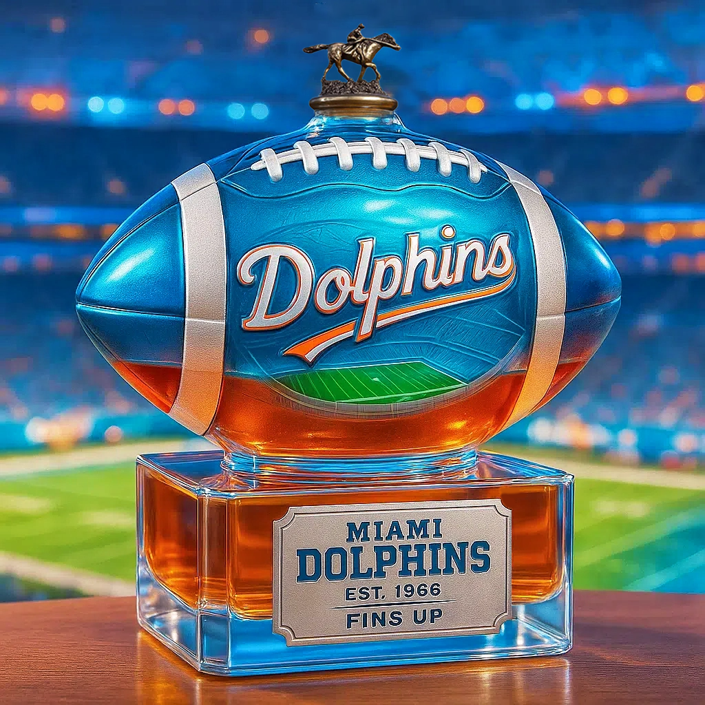 Fins of Glory——Miami Dolphins Whiskey Bottle
