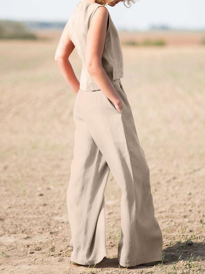 Casual Simple Solid Color Suit